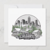 Invitation Calgary City Canada (Devant)