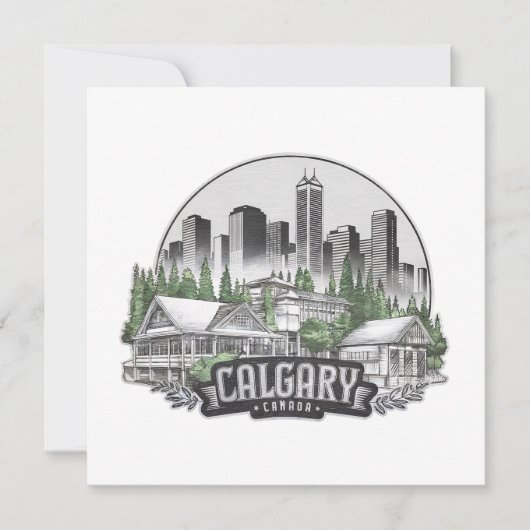 Invitation Calgary City Canada (Devant)