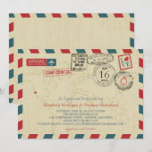 Invitation California World Traveller Air Engagement Party (Devant / Derrière)