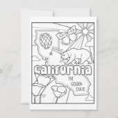 Invitation californie colle-moi collage (Devant)