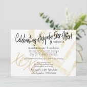 Invitation Câlins, baisers et cœurs de fête de mariage (Debout devant)