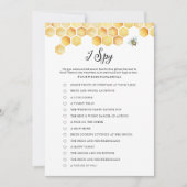 Invitation CALLA Bee I Spy Mariage Game Card (Devant)