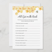 Invitation CALLA BEE Tous Les Yeux Sur Le Jeu De Fête des mar (Devant)