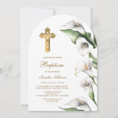 Invitation Calla Lilies Arch Baptism (Devant)