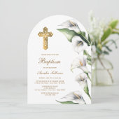 Invitation Calla Lilies Arch Baptism (Debout devant)