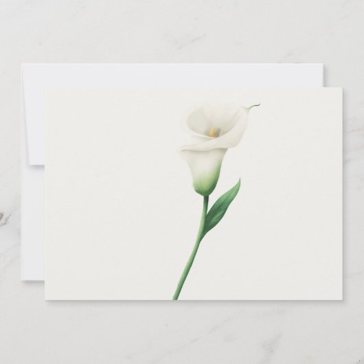 Invitation Calla Lilly (Dos)