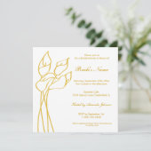 Invitation Calla Lily (Debout devant)