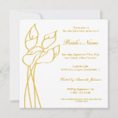 Invitation Calla Lily (Devant)