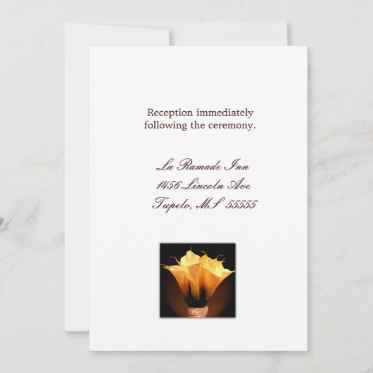 Invitation Calla lily (Dos)