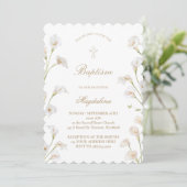 Invitation Calla lily | Baptême (Debout devant)