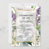 Invitation Calla Lily fête la vie (Devant)