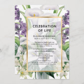 Invitation Calla Lily fête la vie (Devant / Derrière)