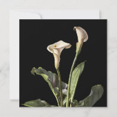 Invitation Calla Lily Floral Moderne (Dos)