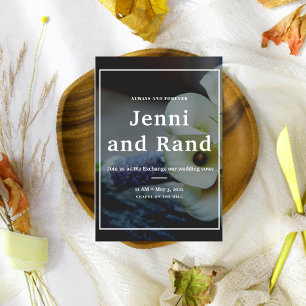 Invitation Calla Lily Mariage sophistiqué et moderne