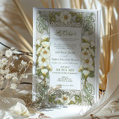 Invitation Calla Lily Musulmane Mariage Art Nouveau Mucha