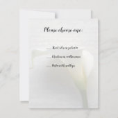 Invitation Calla lily sur l'ancienne écriture rsvp (Dos)