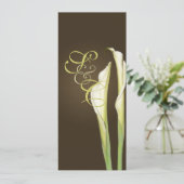 Invitation Calla lys à la cérémonie du mariage du café Invita (Debout devant)