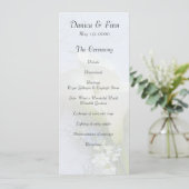 Invitation Calla lys avec nigella et fleurs stocks (Debout devant)