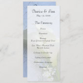 Invitation Calla lys avec nigella et fleurs stocks (Devant / Derrière)