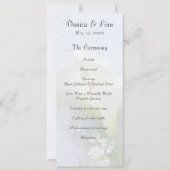 Invitation Calla lys avec nigella et fleurs stocks (Devant)