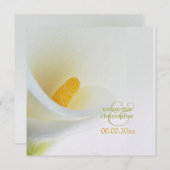 Invitation Calla Lys/Invitations de mariage (Devant / Derrière)