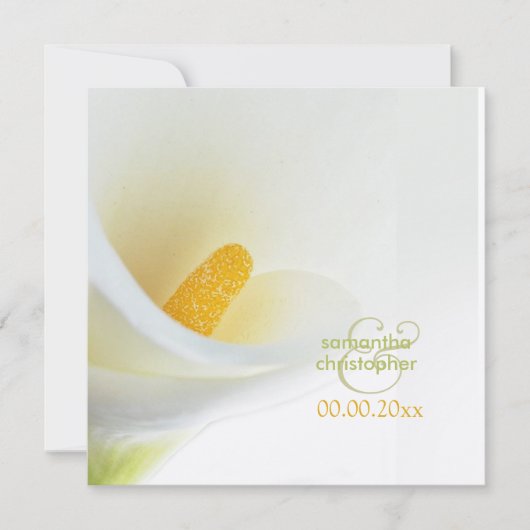 Invitation Calla Lys/Invitations de mariage (Devant)