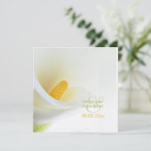 Invitation Calla Lys/Invitations de mariage (Debout devant)