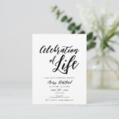 Invitation Calligraphie Anniversaire De La Mort Célébration D (Debout devant)