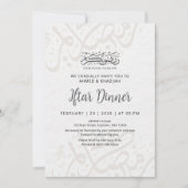 Invitation Calligraphie arabe élégante pour le dîner Iftar de (Devant)