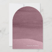 Invitation Calligraphie Arche de mauve florale ID771 (Dos)