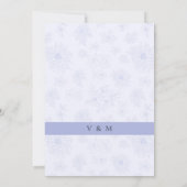 Invitation Calligraphie Big Bold "And" Dusty Blue Mariage (Dos)