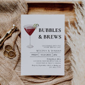 Invitation Calligraphie Bulles & Brews Brive douche