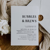 Invitation Calligraphie Bulles & Brews Brive douche