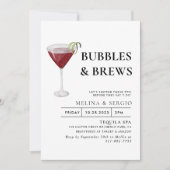 Invitation Calligraphie Bulles & Brews Brive douche (Devant)