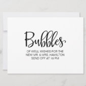 Invitation Calligraphie | "Bulles" Custom Send sign (Devant)