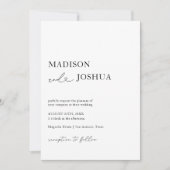 Invitation Calligraphie cardiaque moderne Photo QR Code Invit (Devant)