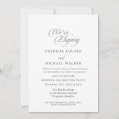 Invitation Calligraphie Chic Classique Nous Faison (Devant)