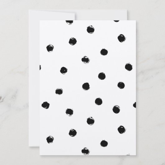 Invitation Calligraphie chic moderne "Je vous souhaite de l'a (Dos)