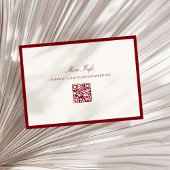 Invitation Calligraphie Classique Rouge Profond Rsvp Vieille