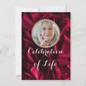 Invitation Calligraphie de Bourgogne Photo Célébration de la  (Dos)