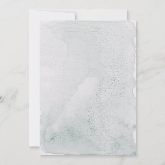 Invitation Calligraphie de fille Nous faisons Botanique Eucal (Dos)