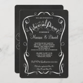 Invitation Calligraphie de la répétition de défilement du tab (Devant / Derrière)