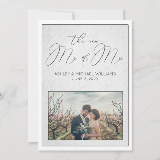 Invitation CALLIGRAPHIE DE LUXE | Nouvelle réception de M. et (Devant)