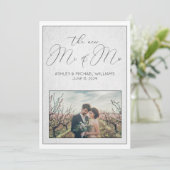 Invitation CALLIGRAPHIE DE LUXE | Nouvelle réception de M. et (Debout devant)