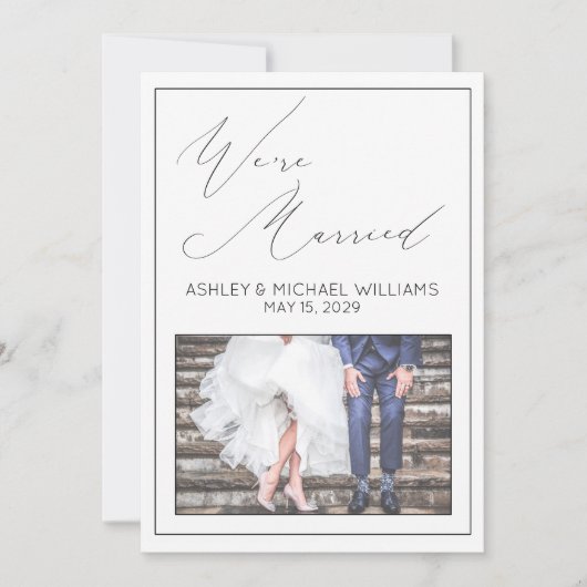 Invitation CALLIGRAPHIE DE LUXE | Réception de mariage (Devant)