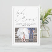 Invitation CALLIGRAPHIE DE LUXE | Réception de mariage (Debout devant)