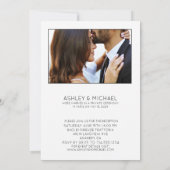 Invitation CALLIGRAPHIE DE LUXE | Réception de mariage (Dos)