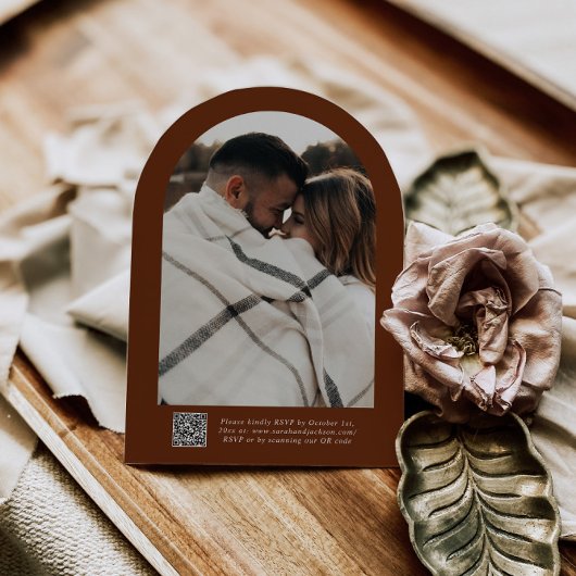 Invitation Calligraphie de script classique rustique Mariage