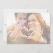 Invitation Calligraphie délicate | Mariage photo horizontal d (Dos)