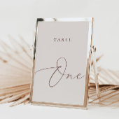 Invitation Calligraphie d'ivoire moderne Tableau Un numéro de